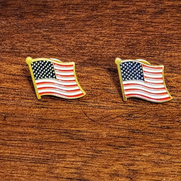 Jewelry - American Flag Pins - Set of 2